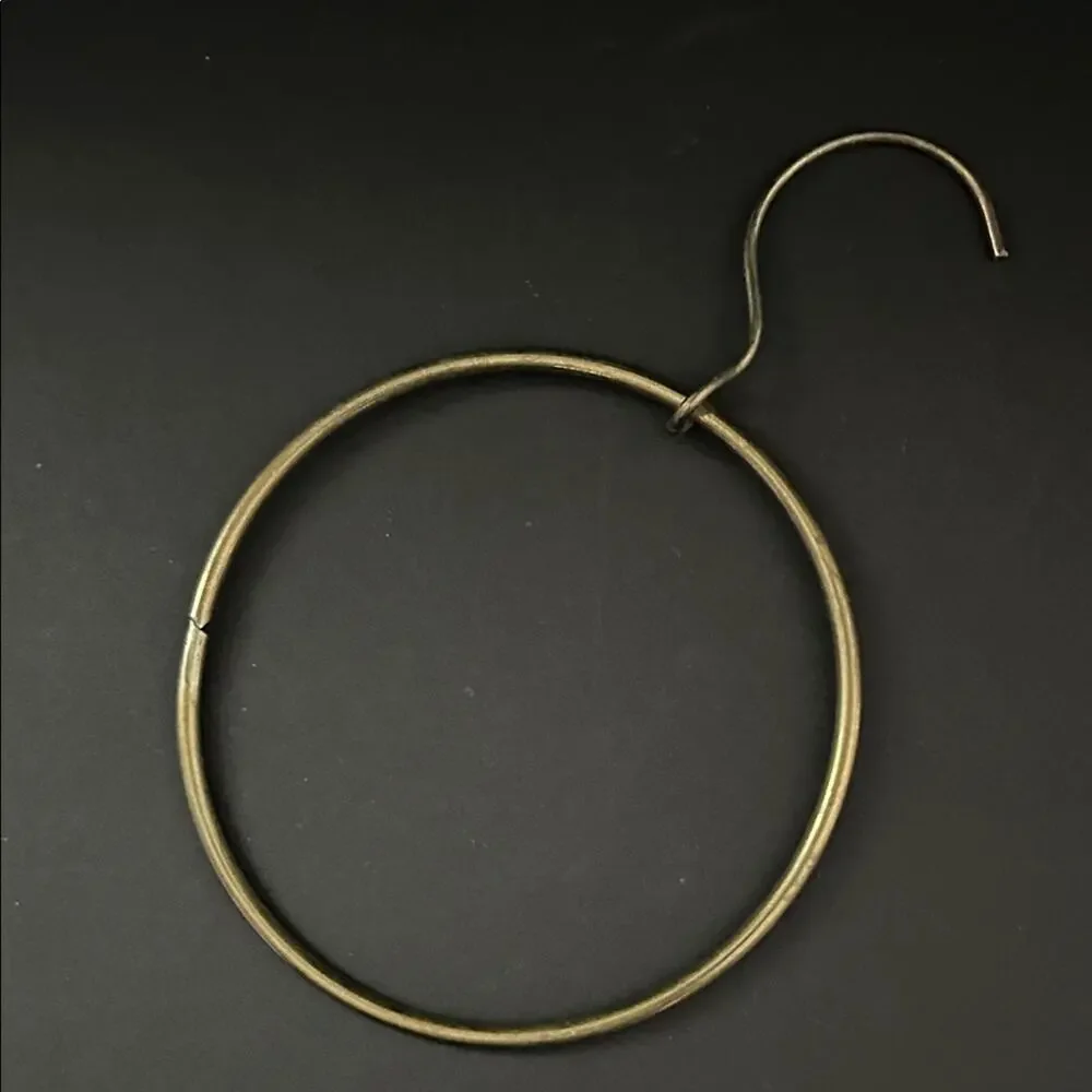 Vintage Brass Gold-Toned Scarf Hoop, Functional and Cool Looking